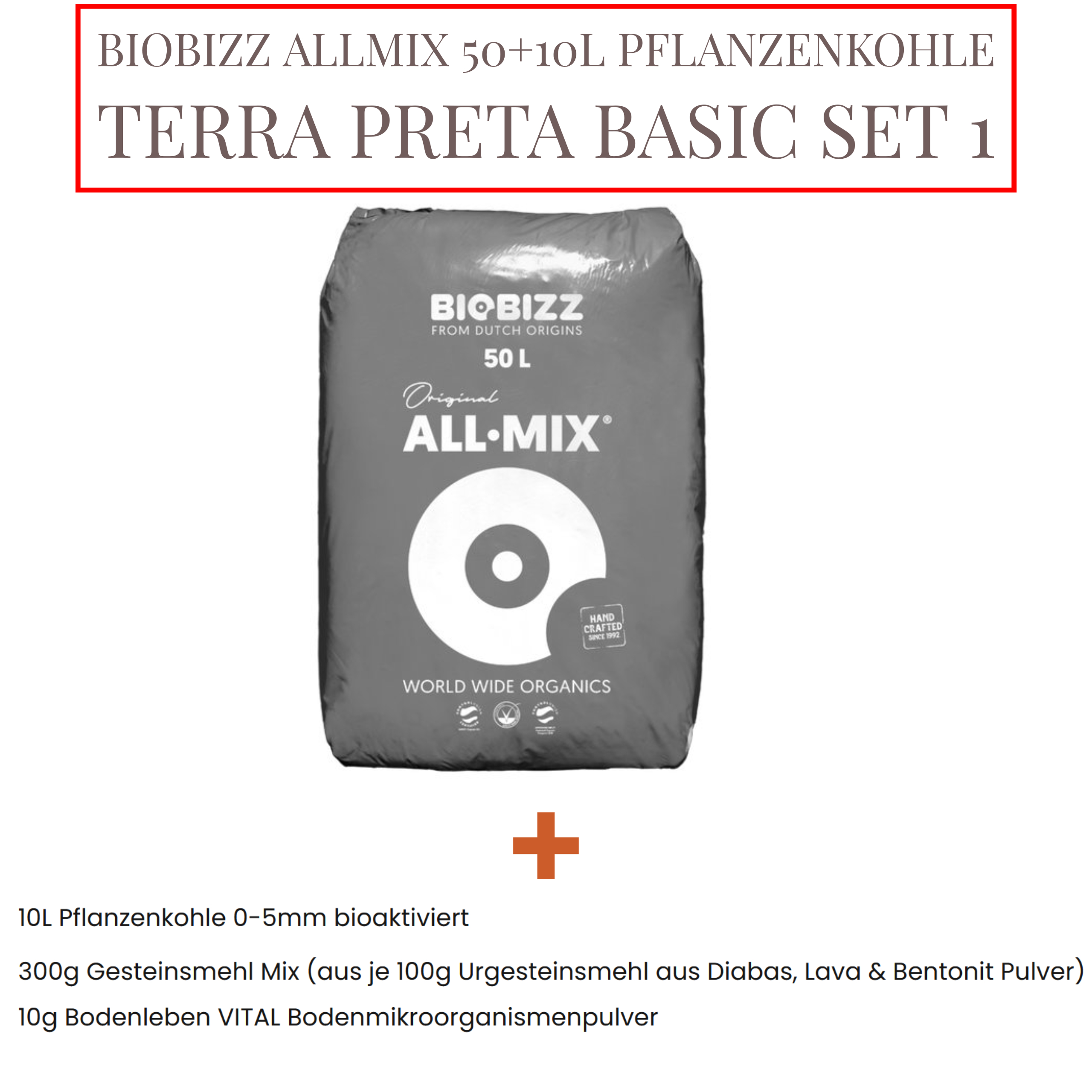 Biobizz Allmix Set 50+10 Terra Preta Basic Set 1-1
