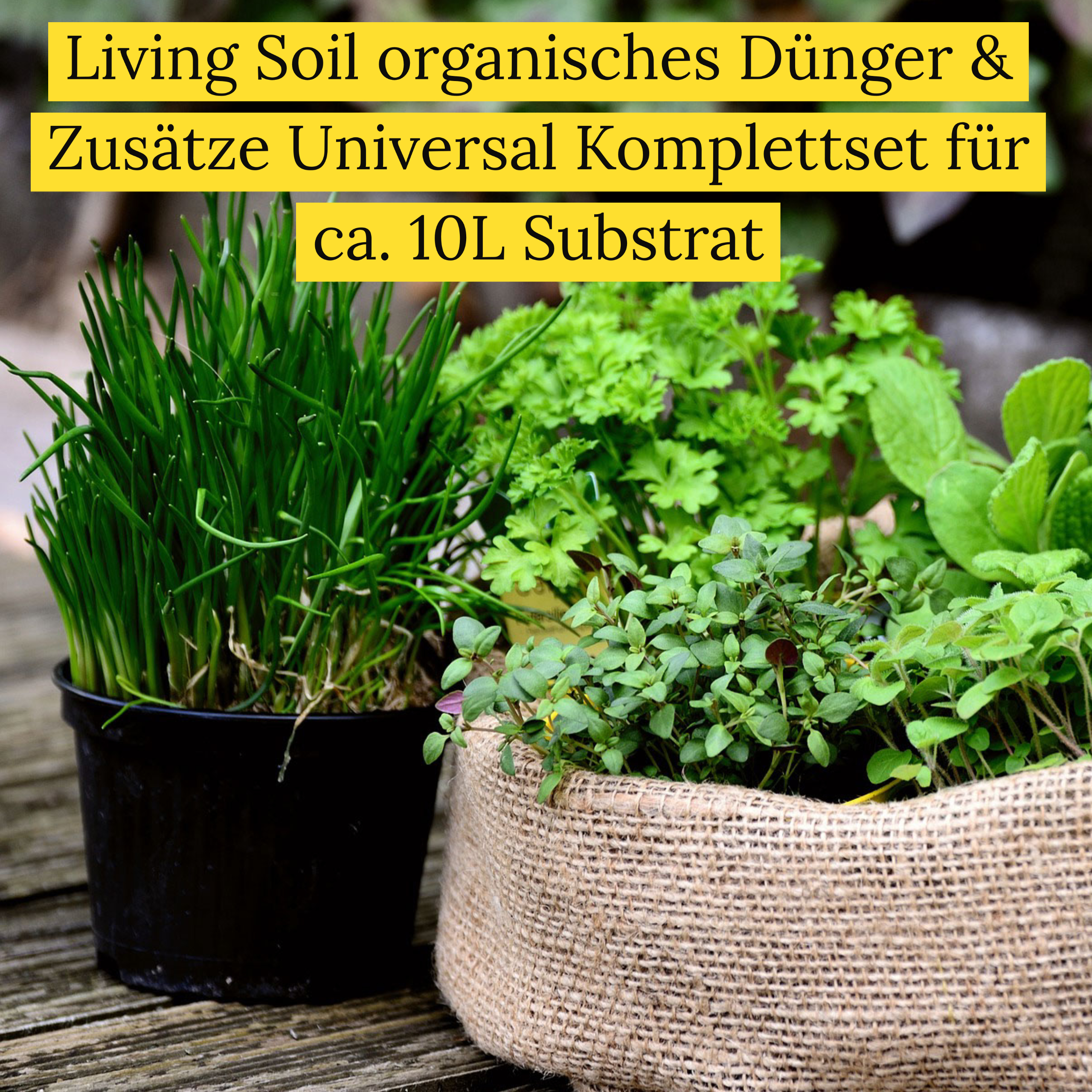 Living Soil organisches Dünger & Zusätze Universal Komplettset für ca. 10L Substrat Produktbild