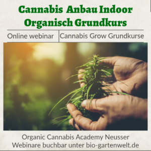 Webinar Cannabis organisch anbauen