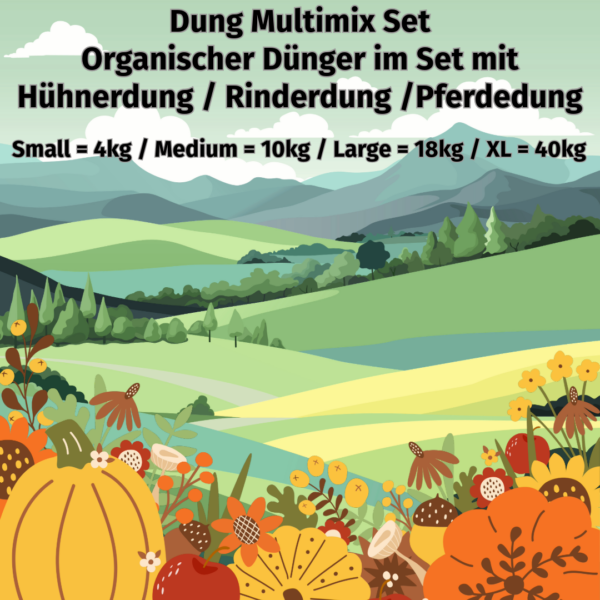 Dung Multimix Set Organischer Dünger - Produktbild Bio Gartenwelt