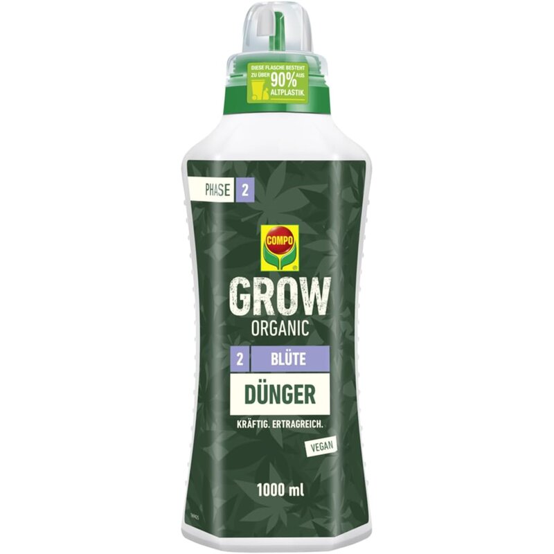 Compo Grow Organic Blüte Dünger 1L Produktbild
