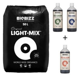 Biobizz Lightmix 50l Basic Set - Erde und Flüssigdünger