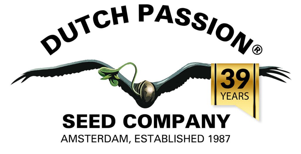 Dutch Passion Cannabis Samen - Seedbank Logo 2026 - seit 39 Jahren am Markt