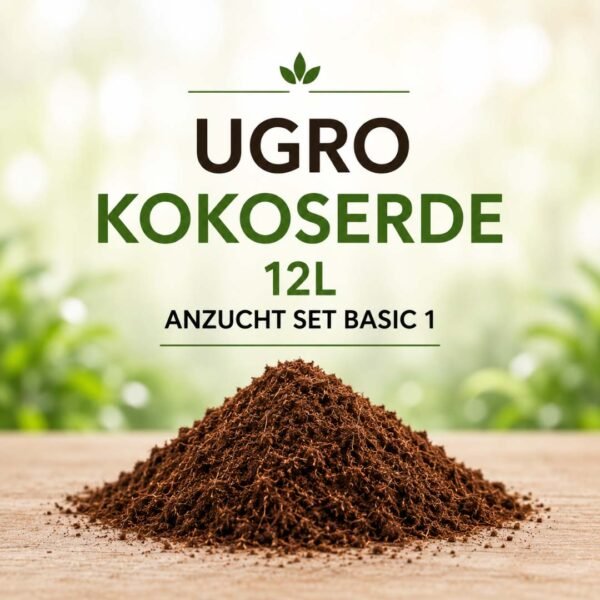 UGRO Kokoserde 12L Basic Set 1 - Organisches Substrat auf Basis Kokos mit Düngern und Zusätzen - Produktbild