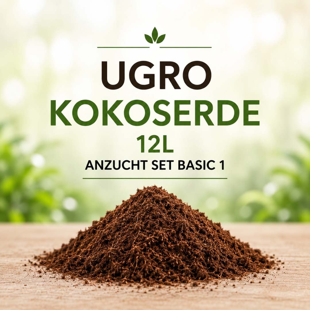 UGRO Kokoserde 12L Basic Set 1 - Organisches Substrat auf Basis Kokos mit Düngern und Zusätzen - Produktbild